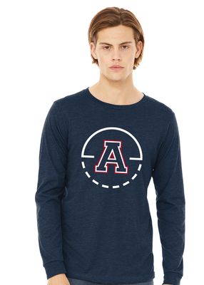 Allen Basketball - Key Circle - Bella+Canvas Long Sleeve