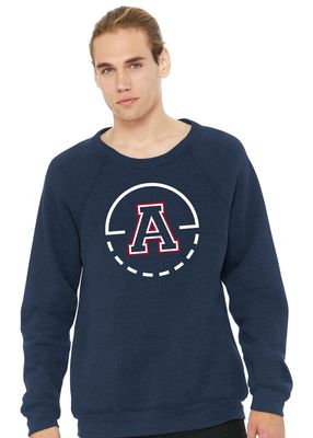 Allen Basketball - Key Circle - Bella+Canvas Crew Sweatshirt