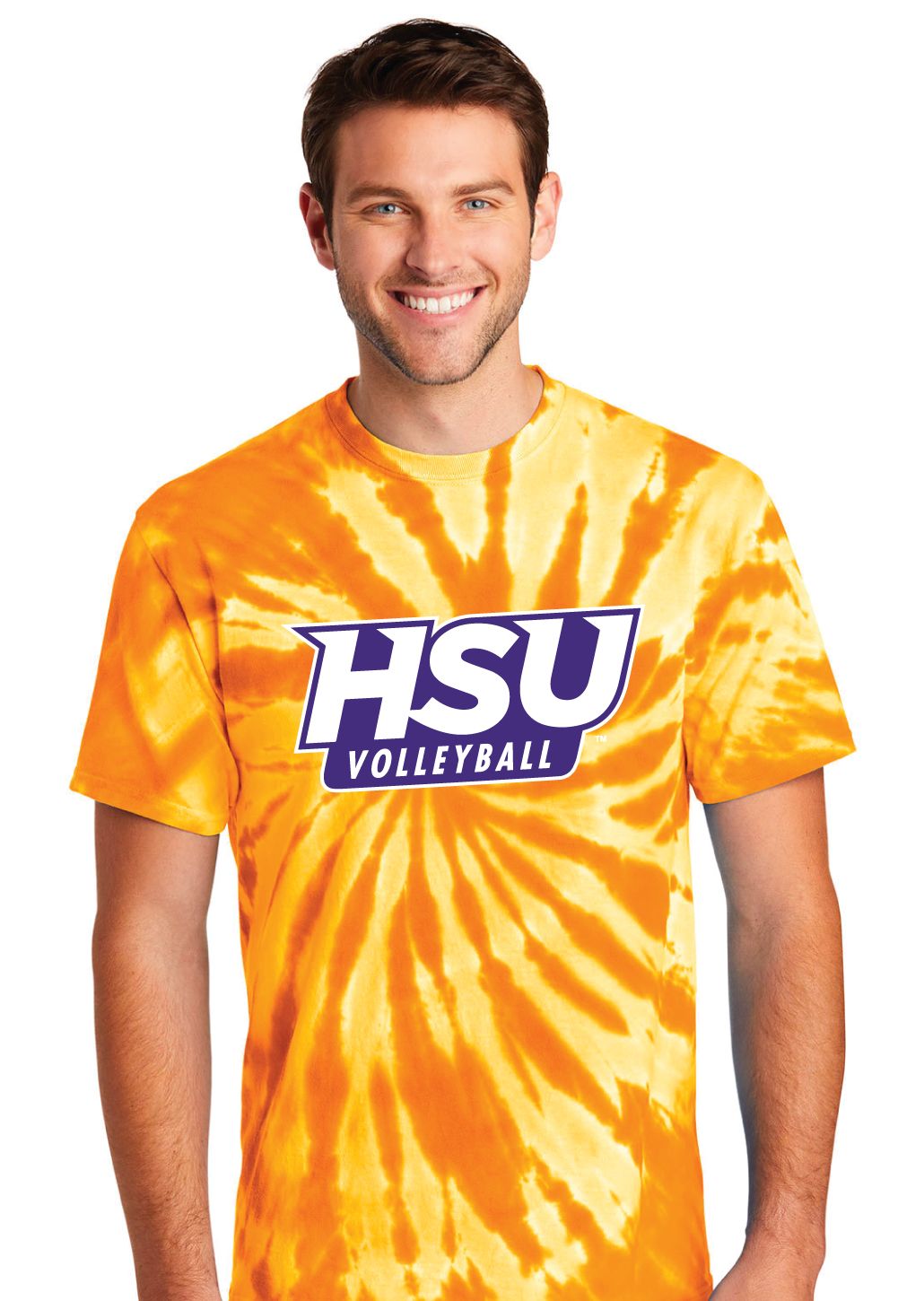 HSU Volleyball - Traditional - Tie-Dye Short Sleeve