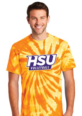 HSU Volleyball - Traditional - Tie-Dye Short Sleeve