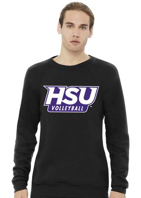 HSU Volleyball - Traditional - Bella+Canvas Crew Sweatshirt