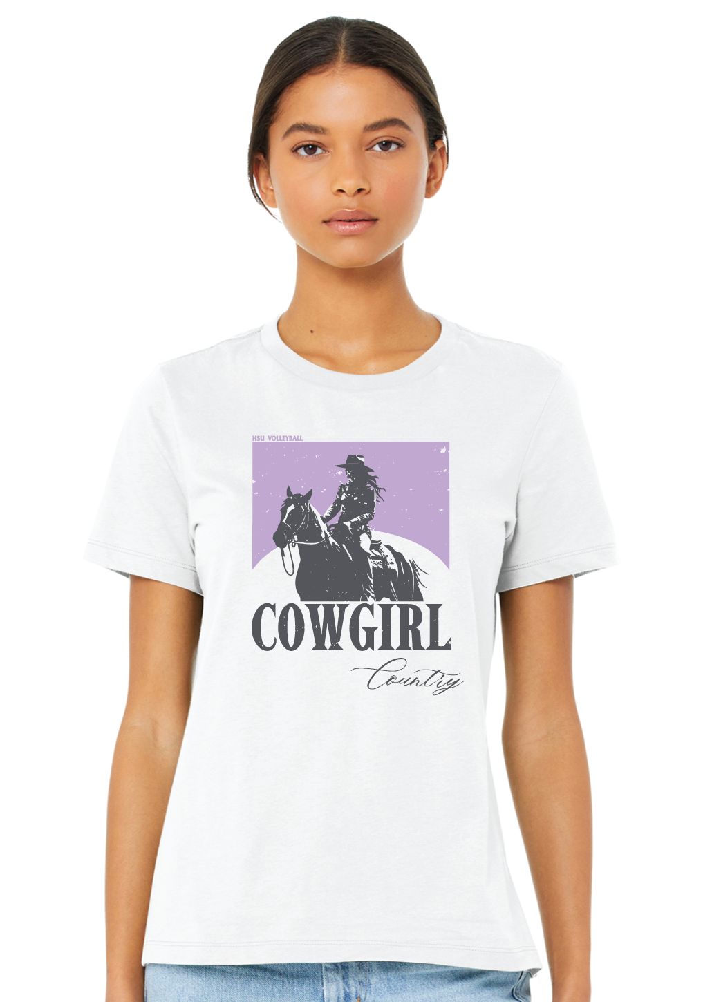 HSU Volleyball - Cowgirl Country - Bella+Canvas Ladies