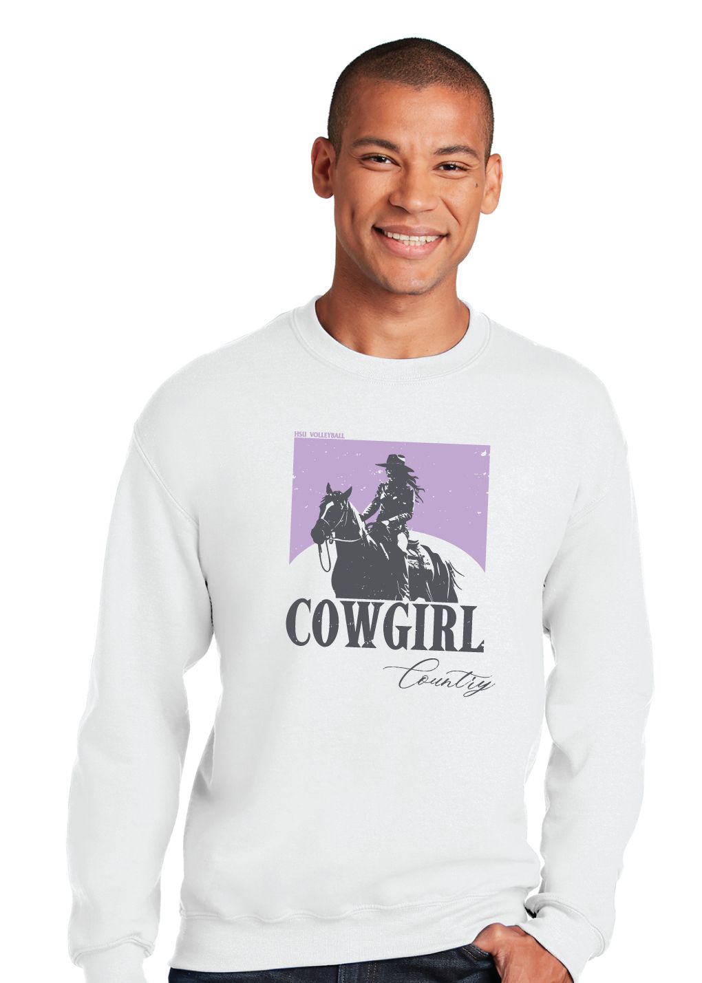 HSU Volleyball - Cowgirl Country - Crew Sweatshirt