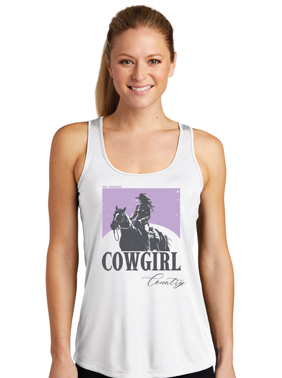 HSU Volleyball - Cowgirl Country - Dri-Fit Racerback Tank