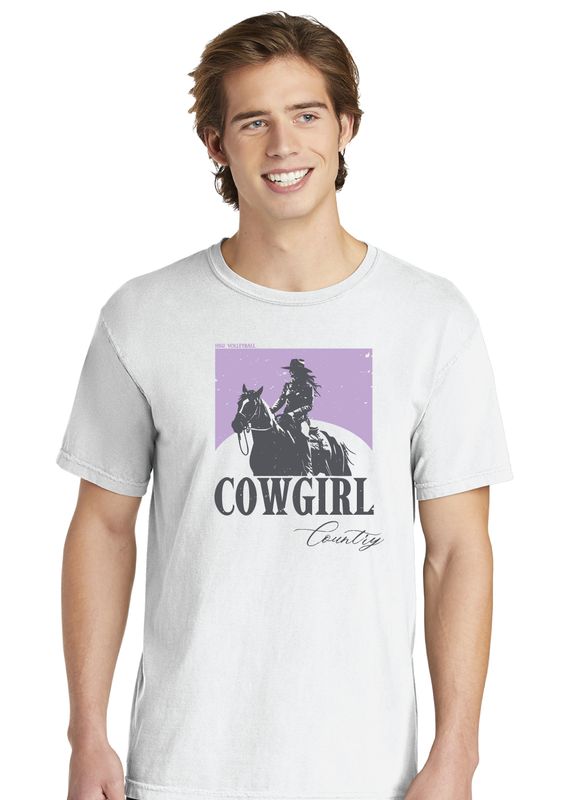 HSU Volleyball - Cowgirl Country - Comfort Colors Short Sleeve