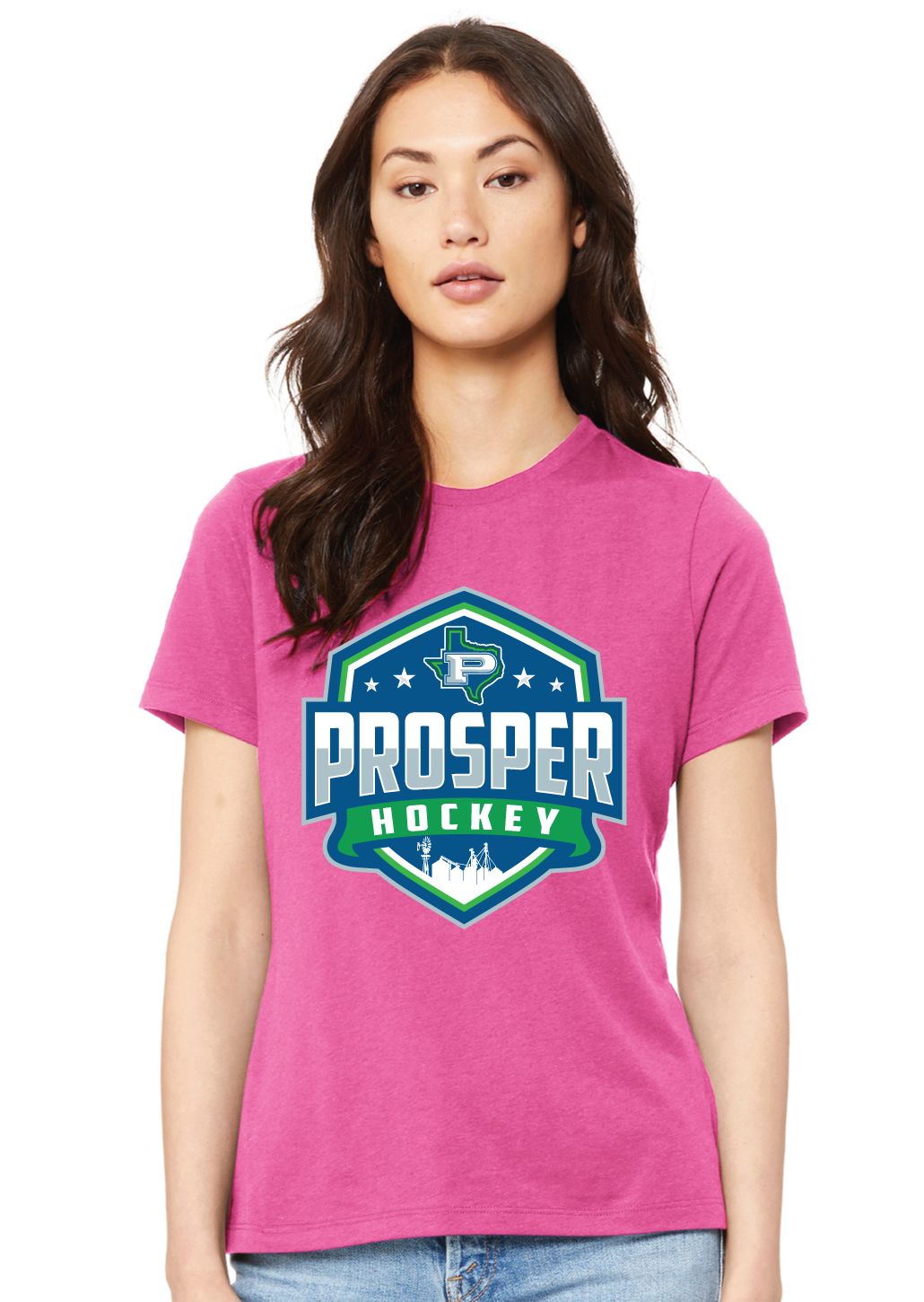 Prosper Hockey Club - Shield - Bella+Canvas Ladies