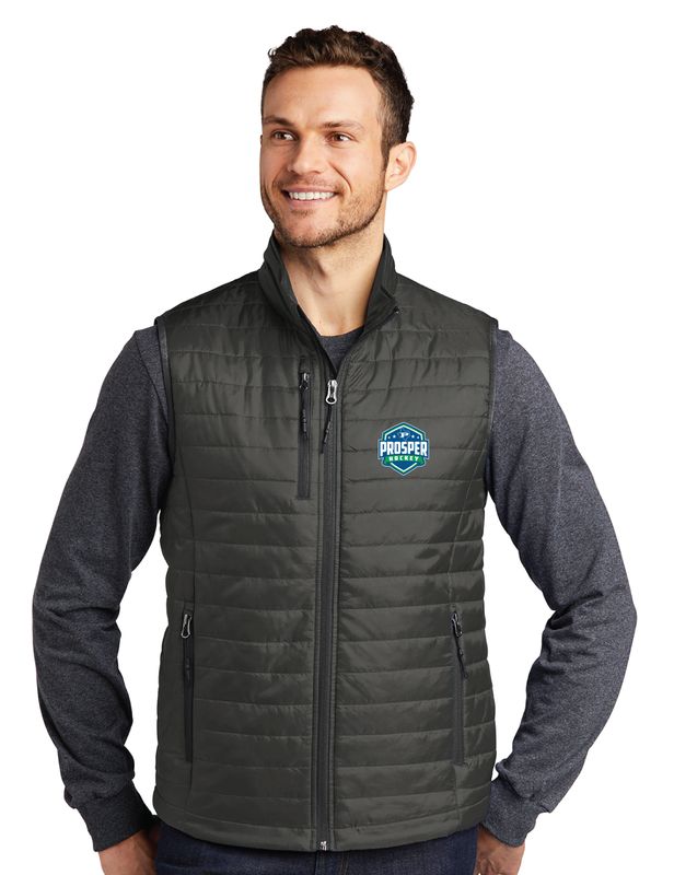 Prosper Hockey Club - Embroidered Mens Packable Puffy Vest