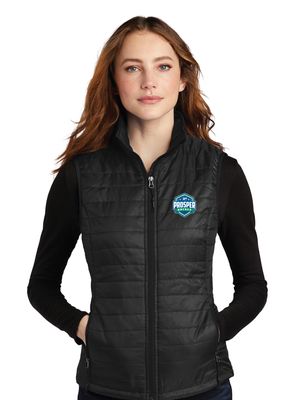 Prosper Hockey Club - Embroidered Ladies Packable Puffy Vest