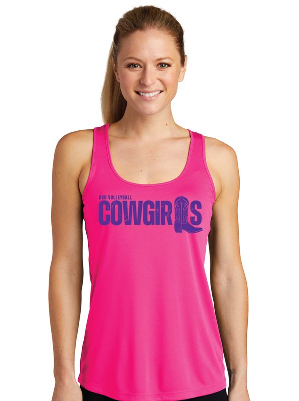 HSU Volleyball - Cowgirls Boot - Dri-Fit Racerback Tank