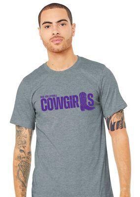 HSU Volleyball - Cowgirls Boot - Bella+Canvas Short Sleeve