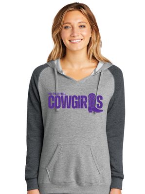 HSU Volleyball - Cowgirls Boot - Lightweight Raglan Hoodie