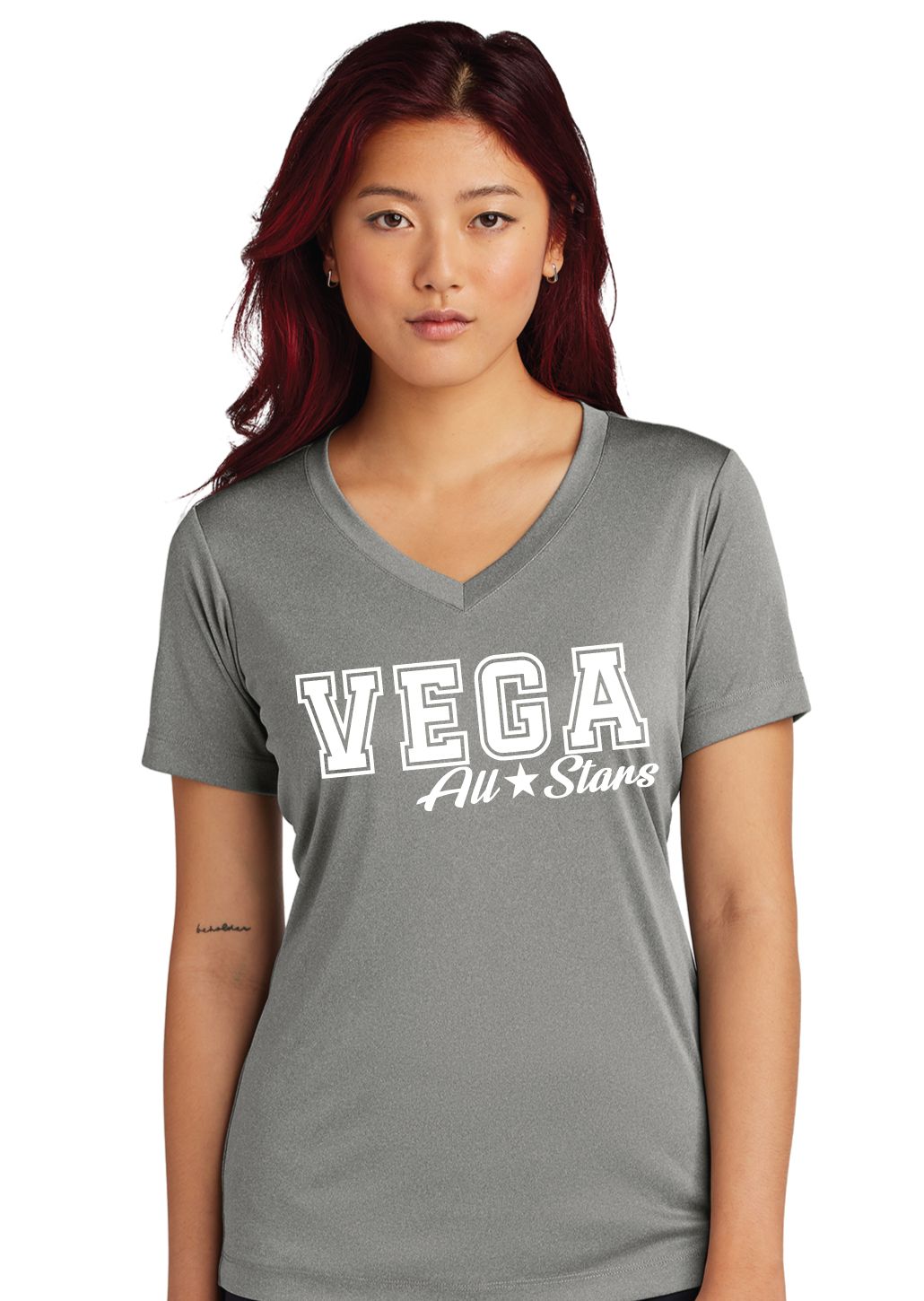 Vega All Stars - Block Outlines - Dri-Fit V-Neck Short Sleeve