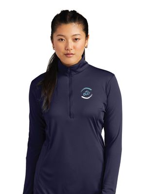 Emerson Theatre - Embroidered Ladies Quarter-Zip