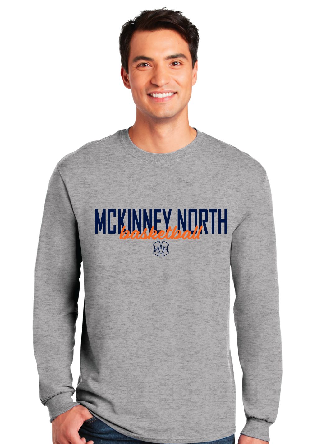 North Basketball - Simple Script - Long Sleeve