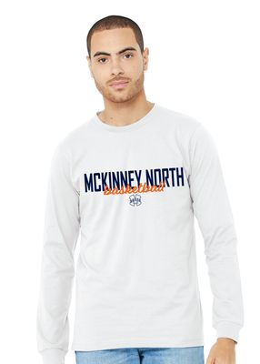 North Basketball - Simple Script - Bella+Canvas Long Sleeve