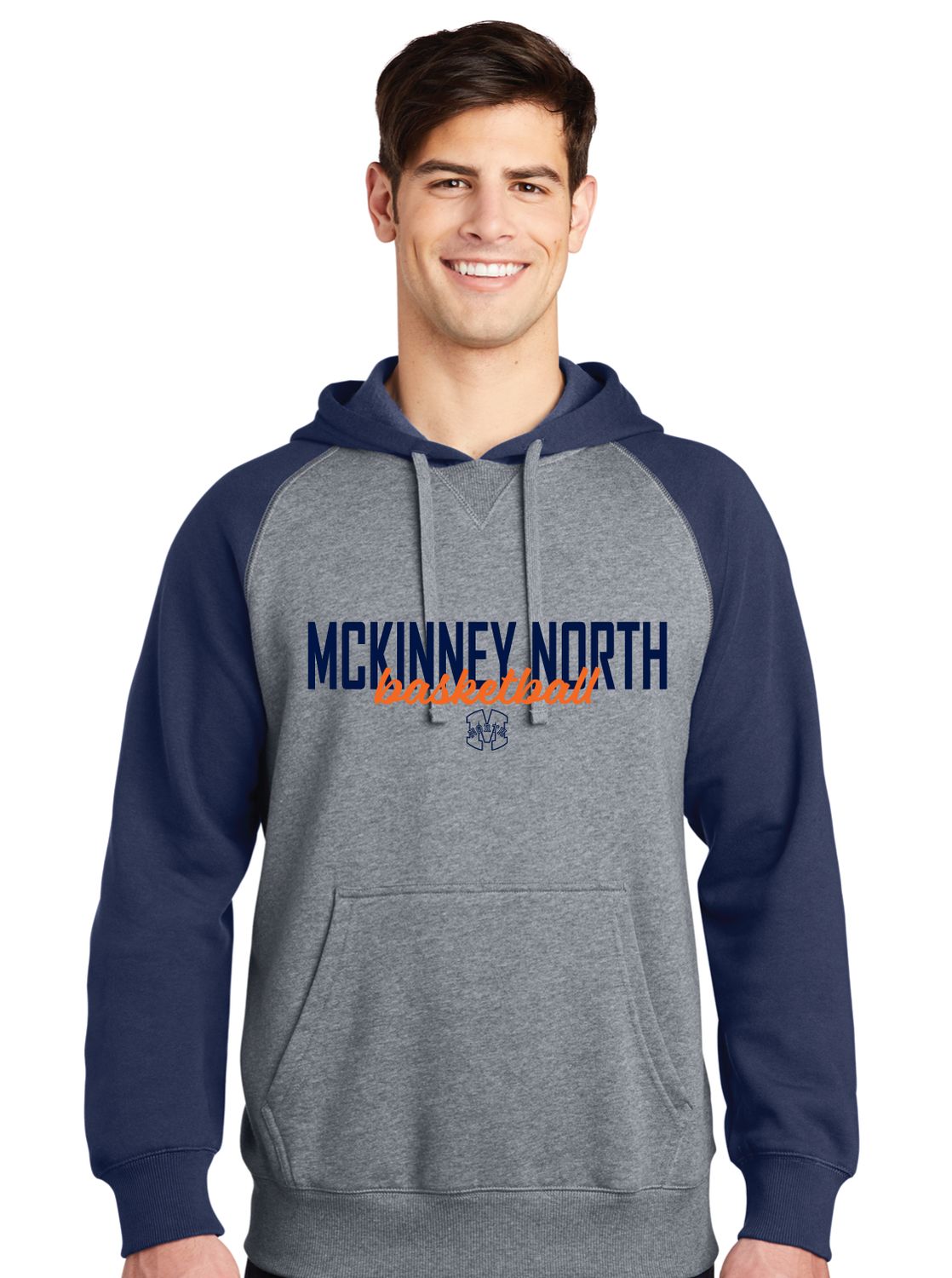 North Basketball - Simple Script - Raglan Hoodie