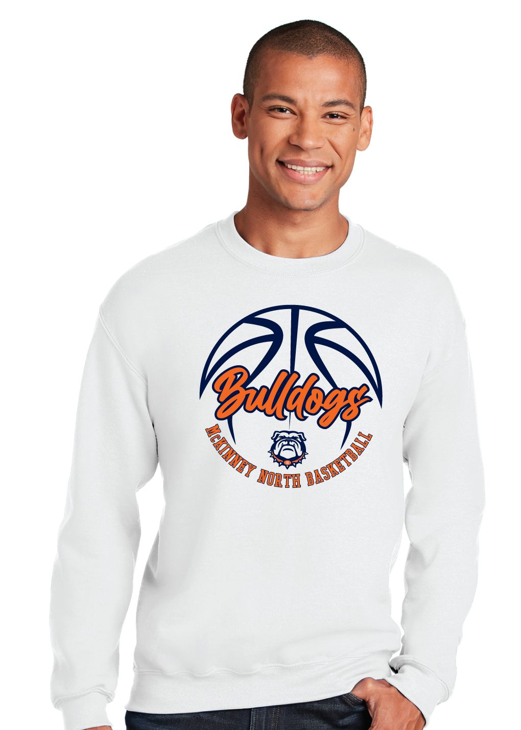 North Basketball - Cursive - Crew Sweatshirt