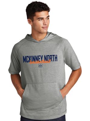 North Basketball - Simple Script - Short Sleeve Hoodie
