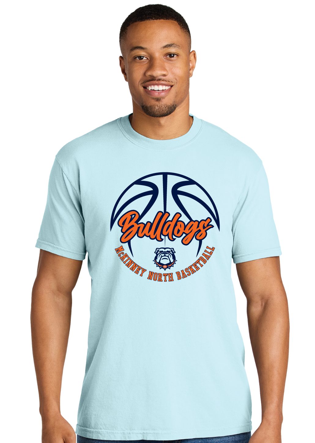 North Basketball - Cursive - Comfort Colors Short Sleeve