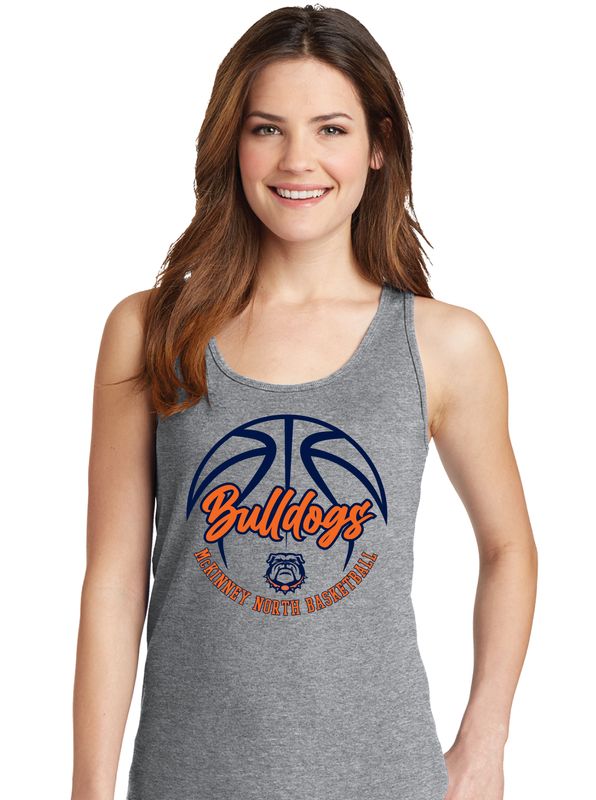 North Basketball - Cursive - Cotton Tank