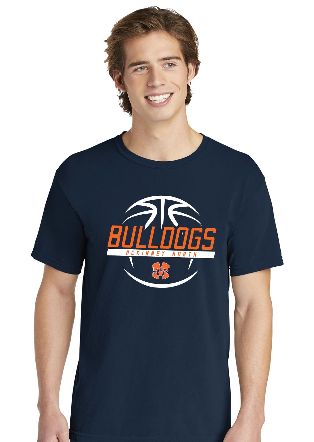 North Basketball - Slanted - Comfort Colors Short Sleeve