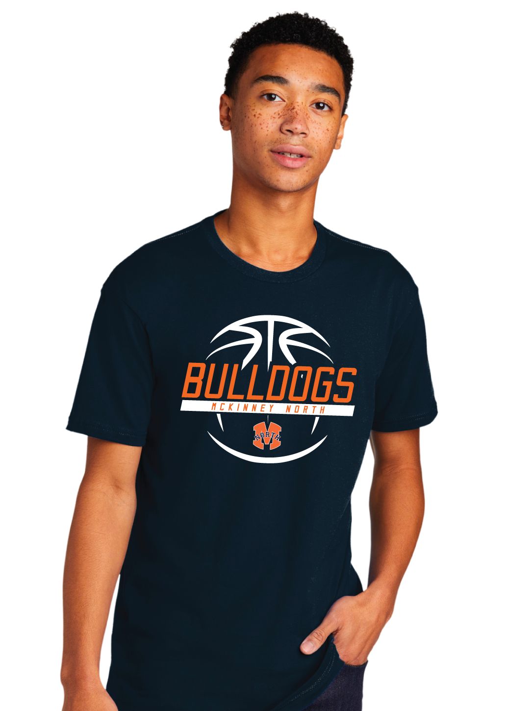 North Basketball - Slanted - Next Level Short Sleeve