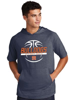 North Basketball - Slanted - Short Sleeve Hoodie