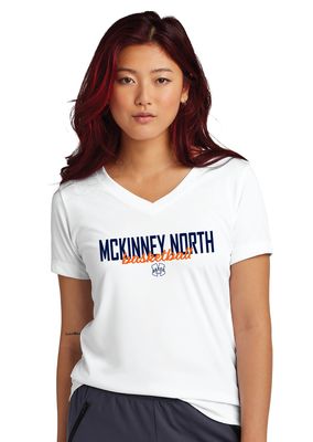 North Basketball - Simple Script - Dri-Fit V-Neck Tee
