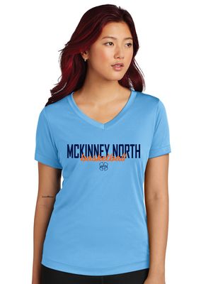 North Basketball - Simple Script - Dri-Fit V-Neck Tee