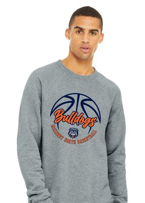 North Basketball - Cursive - Bella+Canvas Crew Sweatshirt
