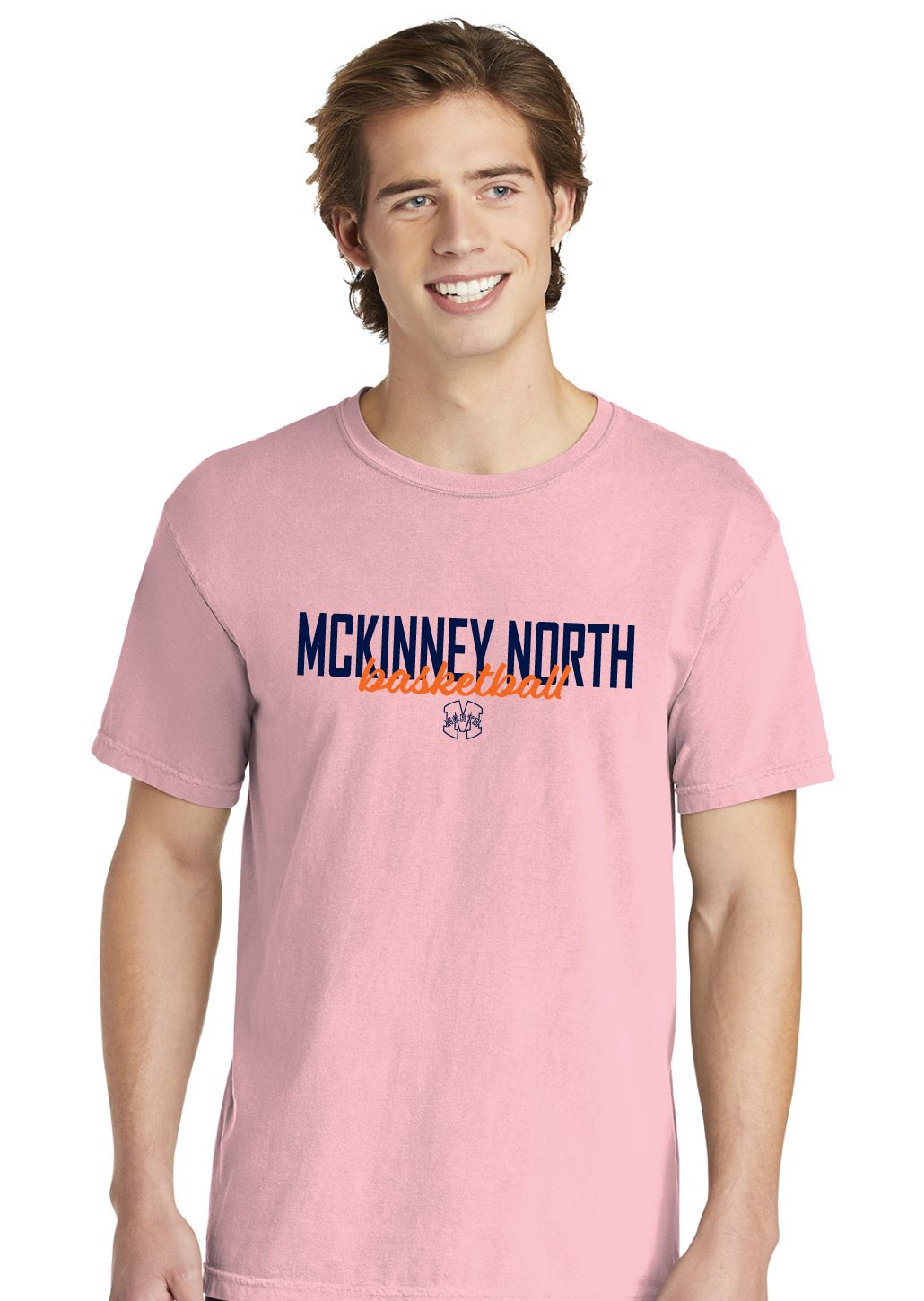 North Basketball - Simple Script - Comfort Colors Short Sleeve