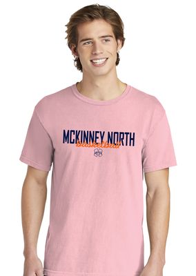 North Basketball - Simple Script - Comfort Colors Short Sleeve