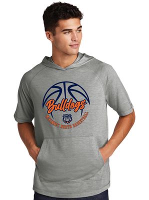 North Basketball - Cursive - Short Sleeve Hoodie