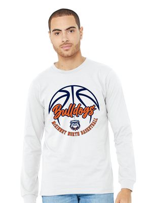 North Basketball - Cursive - Bella+Canvas Long Sleeve