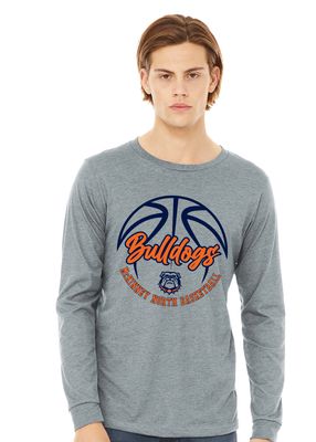North Basketball - Cursive - Bella+Canvas Long Sleeve