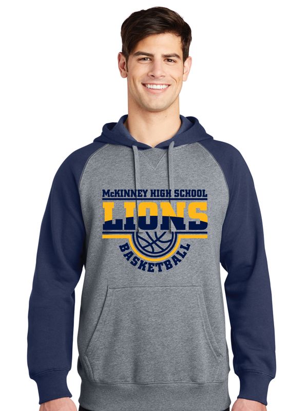 McKinney Basketball - 2-Tone -Raglan Hoodie