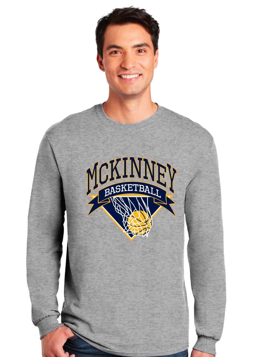 McKinney Basketball - Net -  Long Sleeve