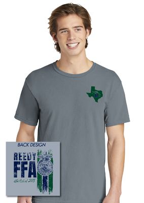 Reedy FFA - 3 Stripes - Comfort Colors Short Sleeve