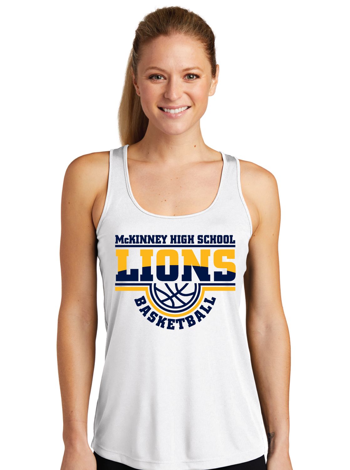 McKinney Basketball - 2-Tone - Dri-Fit Racerback Tank