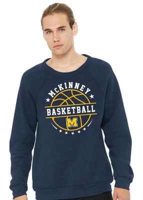 McKinney Basketball - Big Ball - Bella+Canvas Crew Sweatshirt