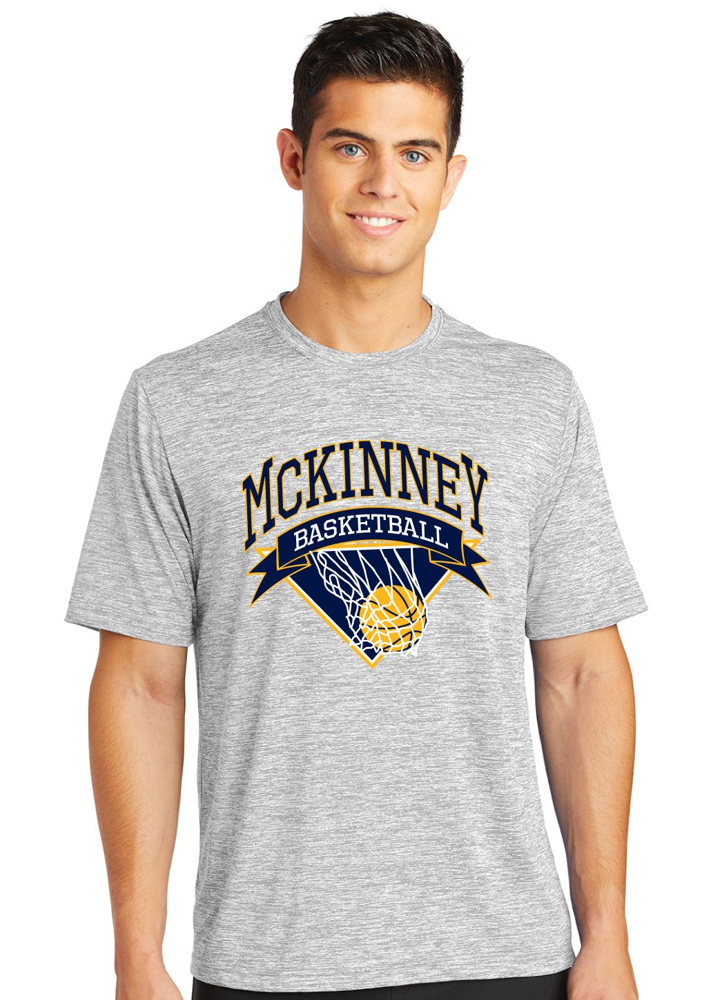 McKinney Basketball - Net - Electric Dri-Fit Short Sleeve