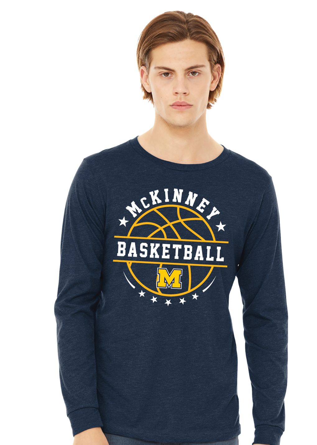 McKinney Basketball - Big Ball - Bella+Canvas Long Sleeve