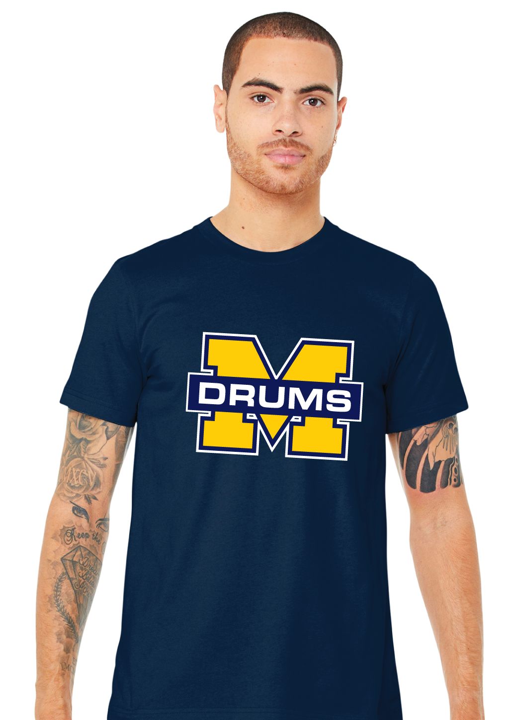 McKinney Royal Pride Band - M Drums - Bella+Canvas Short Sleeve