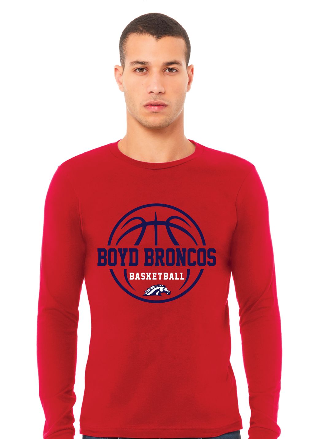 Boyd Boys Basketball - Big Ball - Bella+Canvas Long Sleeve