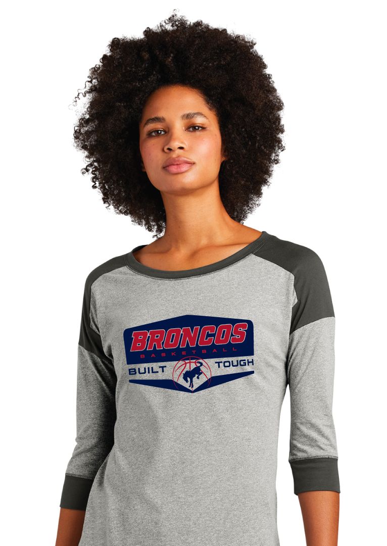 Boyd Boys Basketball - Built Tough - 3/4 Sleeve Baseball Raglan Tee