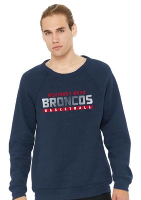 Boyd Boys Basketball - Center Fade - Bella+Canvas Crew Sweatshirt
