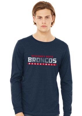 Boyd Boys Basketball - Center Fade - Bella+Canvas Long Sleeve