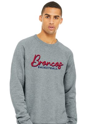 Boyd Girls Basketball - Cursive - Bella+Canvas Crew Sweatshirt