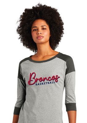 Boyd Girls Basketball - Cursive - 3/4 Sleeve Baseball Raglan Tee