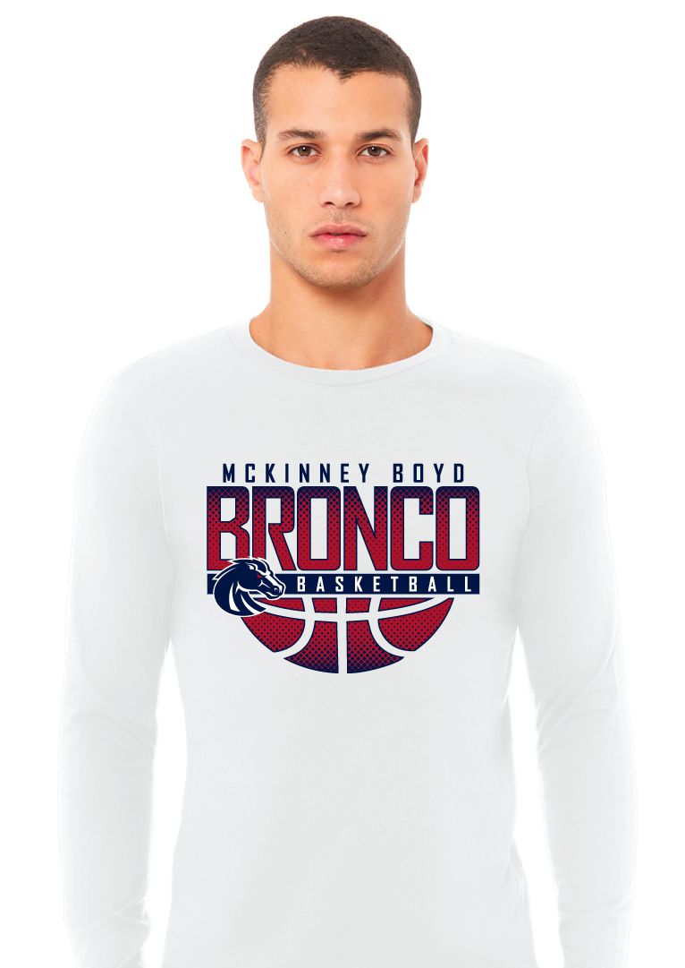 Boyd Girls Basketball - Halftone - Bella+Canvas Long Sleeve